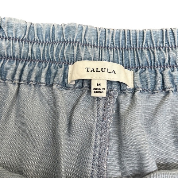TALULA Aritzia Los Feliz Blue Chambray Joggers EUC - Picture 7 of 11